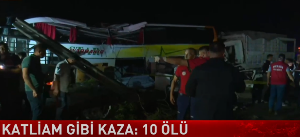 Mersin’de Katliam Gibi Trafik Kazası