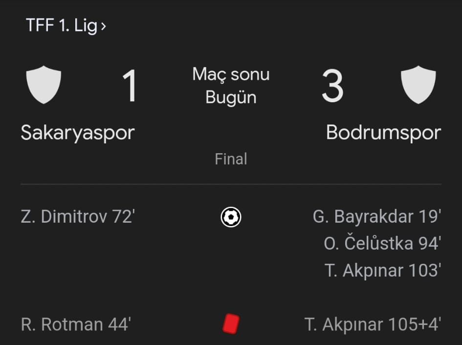 Trendyol 1. Lig’de Süper Lig Heyecanı: Bodrumspor Tarih Yazdı