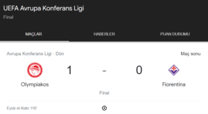 Olympiakos, UEFA Avrupa Konferans Ligi Şampiyonu