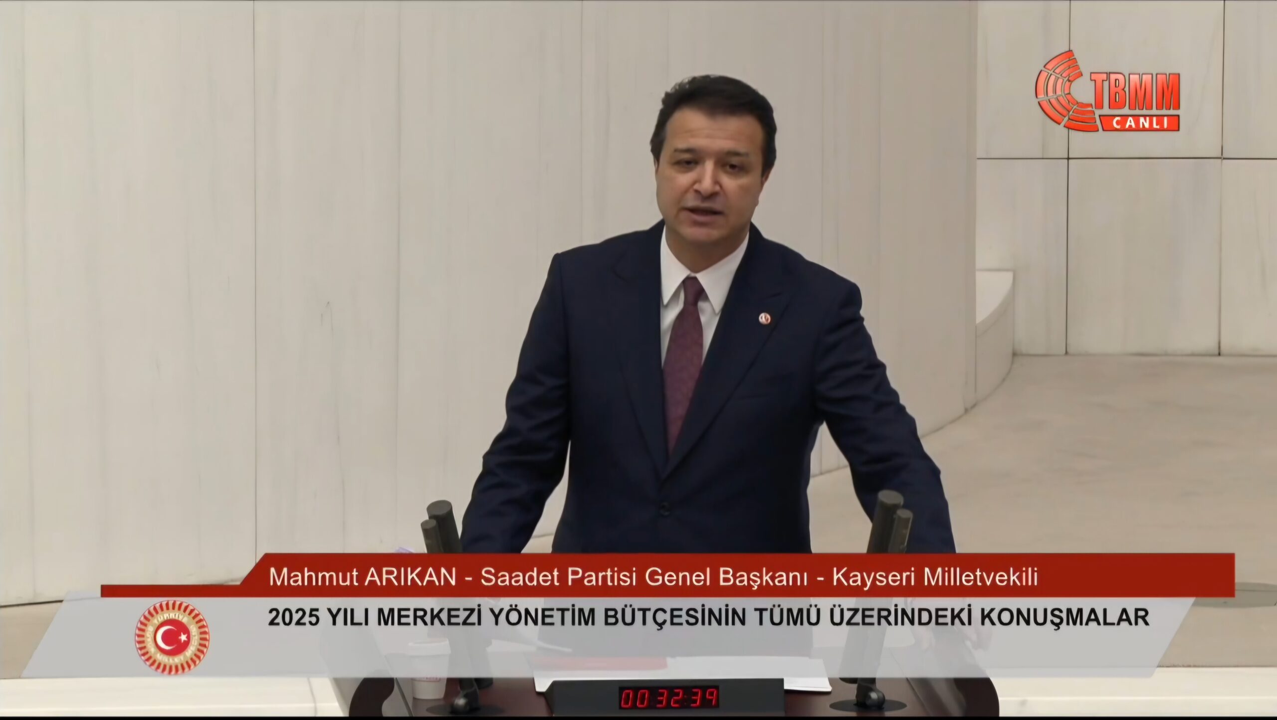 Saadet Partisi Genel Başkanı Mahmut Arıkan’dan TBMM Genel Kurulu’nda Sert Eleştiriler