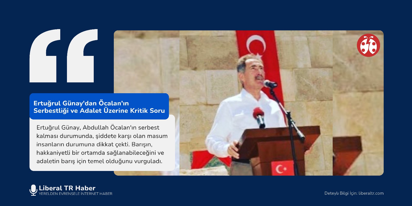 Ertuğrul Günay’dan Öcalan’ın Serbestliği ve Adalet Üzerine Kritik Soru