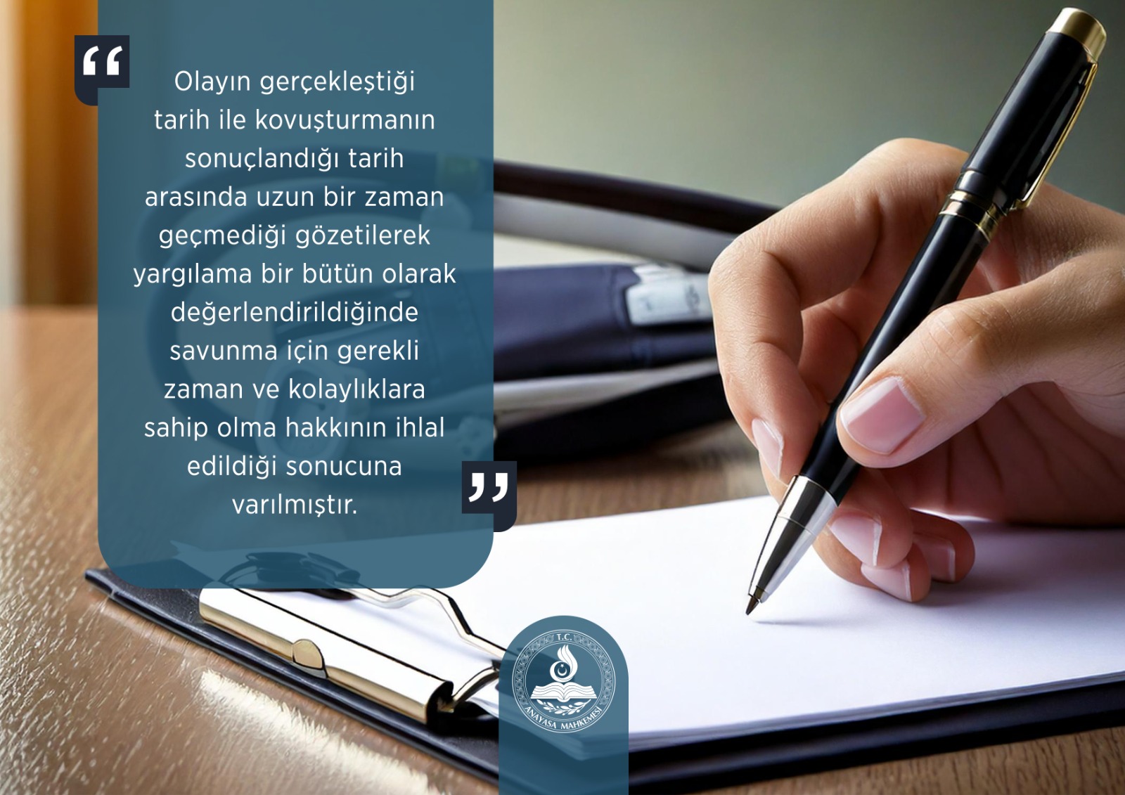 Anayasa Mahkemesi, Savunma Hakkının İhlal Edildiğine Karar Verdi