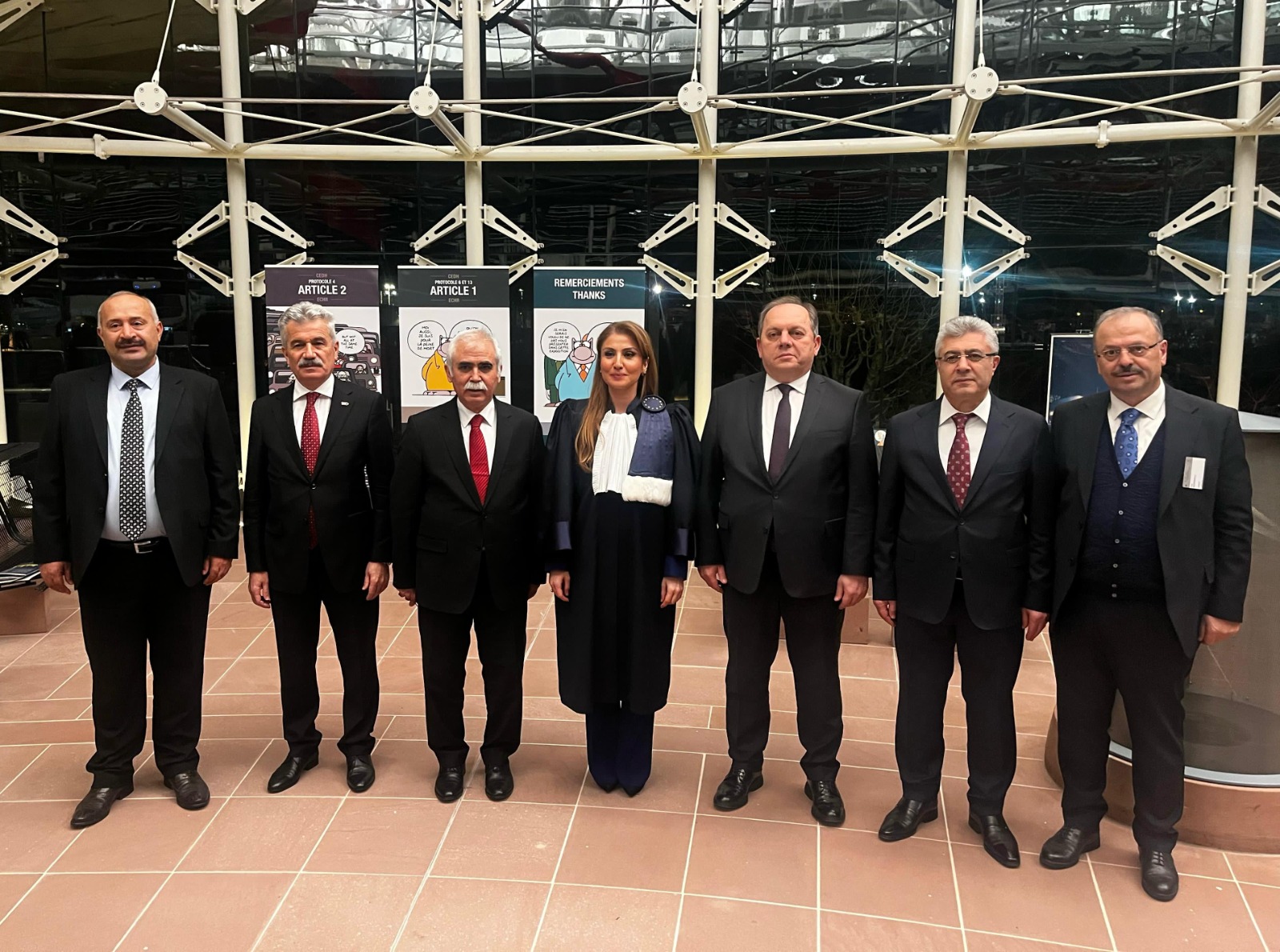 Anayasa Mahkemesi Başkanı Kadir Özkaya, Avrupa İnsan Hakları Mahkemesi Adli Yıl Açılış Programına Katıldı