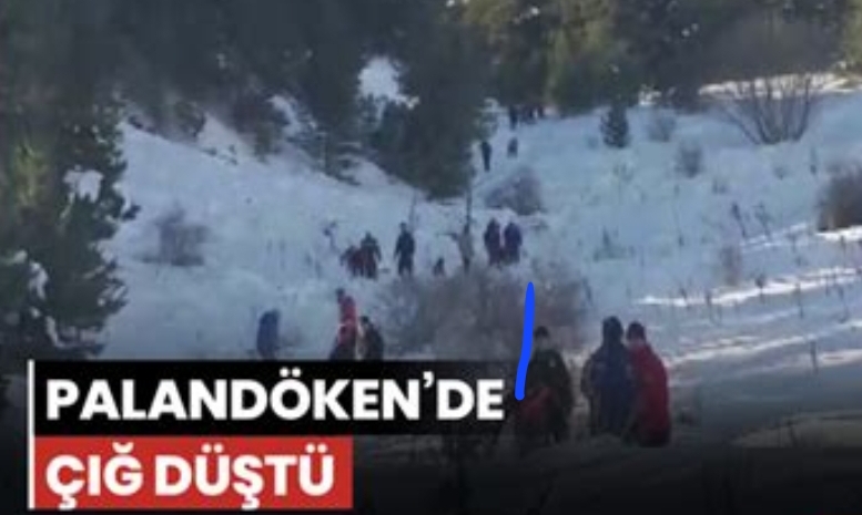 Palandöken Dağı’nda Kayağa Kapalı Bölgede Çığ Düştü, Can ve Mal Kaybı Yok