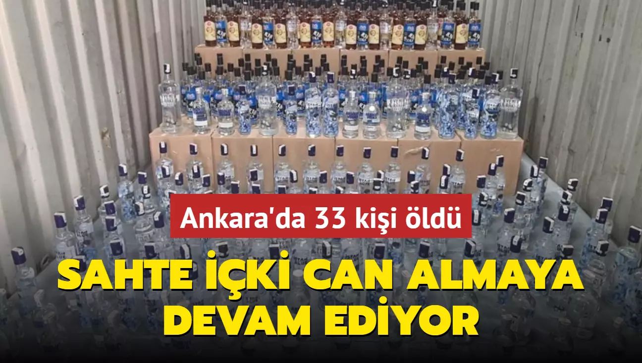 Ankara’da Sahte İçki Skandalı: 33 Ölü, 20 Yoğun Bakımda