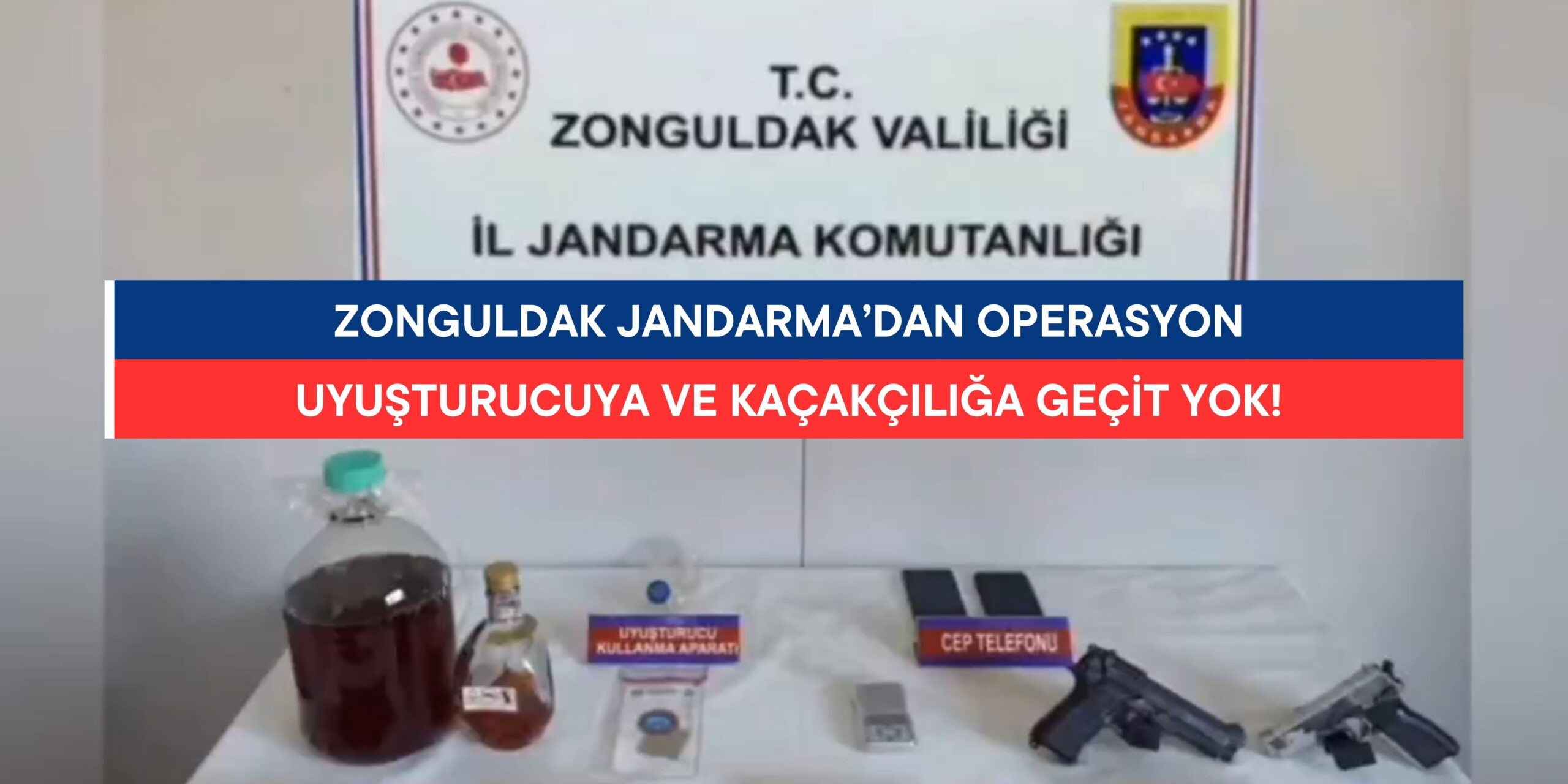 Zonguldak’ta Jandarmadan Operasyon: Uyuşturucu ve Silah Ele Geçirildi!