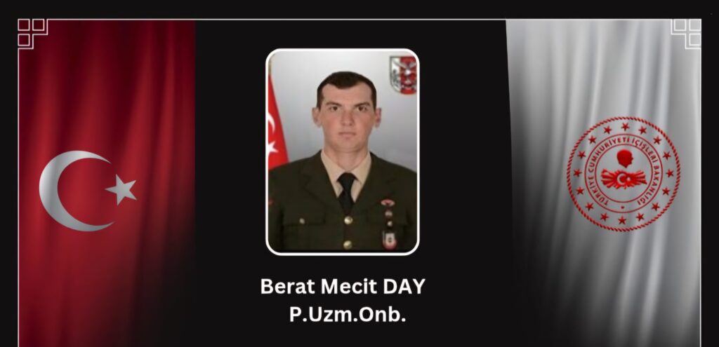 Pençe-Kilit Operasyonu’ndan Acı Haber: P.Uzm.Onb. Berat Mecit DAY Şehit Oldu
