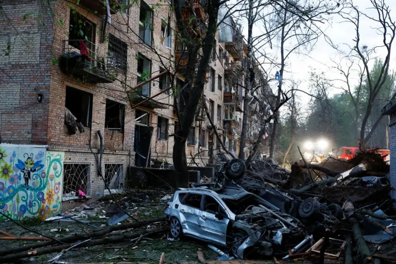 Kiev ve Kharkiv’de Gece Yarısı Dehşeti: Rusya’nın Füze ve İHA Saldırılarında 9 Ölü, 63 Yaralı