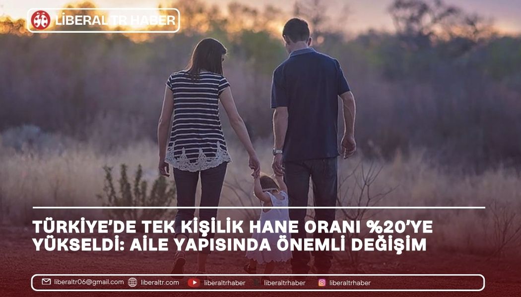 Türkiye’de Tek Kişilik Hane Oranı %20’ye Yükseldi: Aile Yapısında Önemli Değişim
