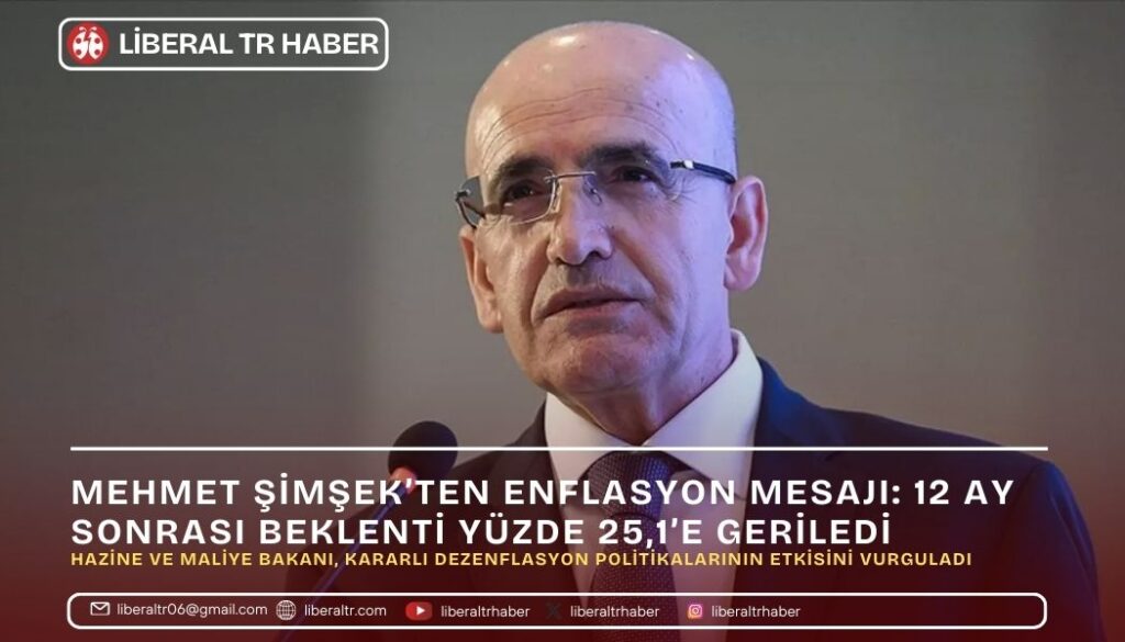 Mehmet Şimşek’ten Enflasyon Mesajı: 12 Ay Sonrası Beklenti Yüzde 25,1’e Geriledi