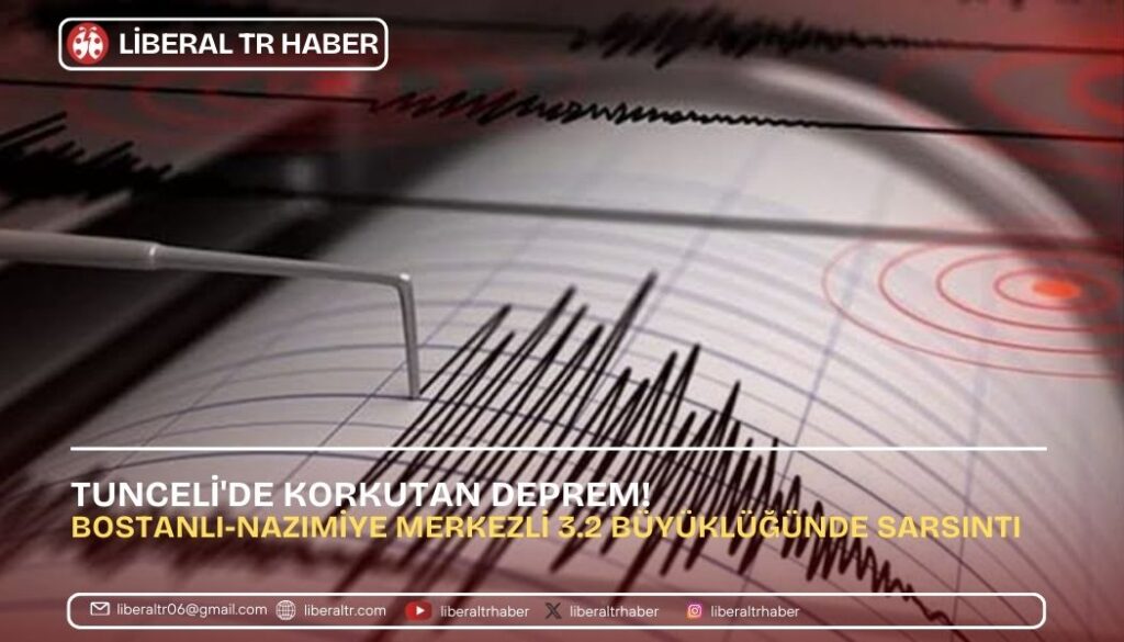 Tunceli’de Korkutan Deprem! Bostanlı-Nazımiye Merkezli 3.2 Büyüklüğünde Sarsıntı