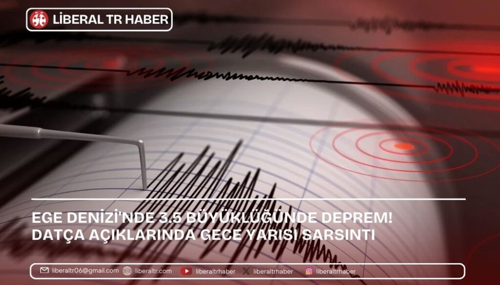 Ege Denizi’nde 3.5 Büyüklüğünde Deprem! Datça Açıklarında Gece Yarısı Sarsıntı