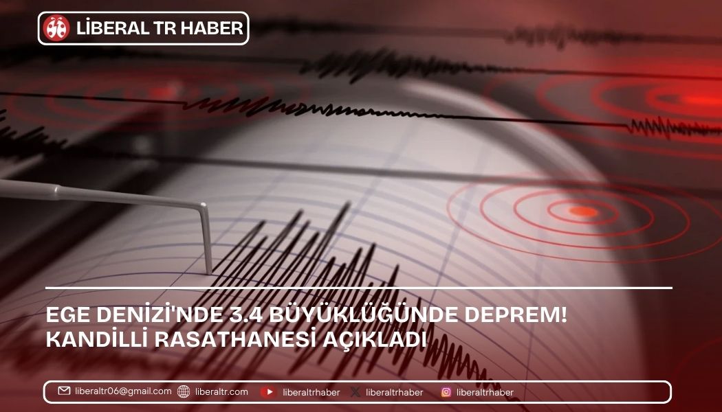 Ege Denizi’nde 3.4 Büyüklüğünde Deprem! Kandilli Rasathanesi Açıkladı
