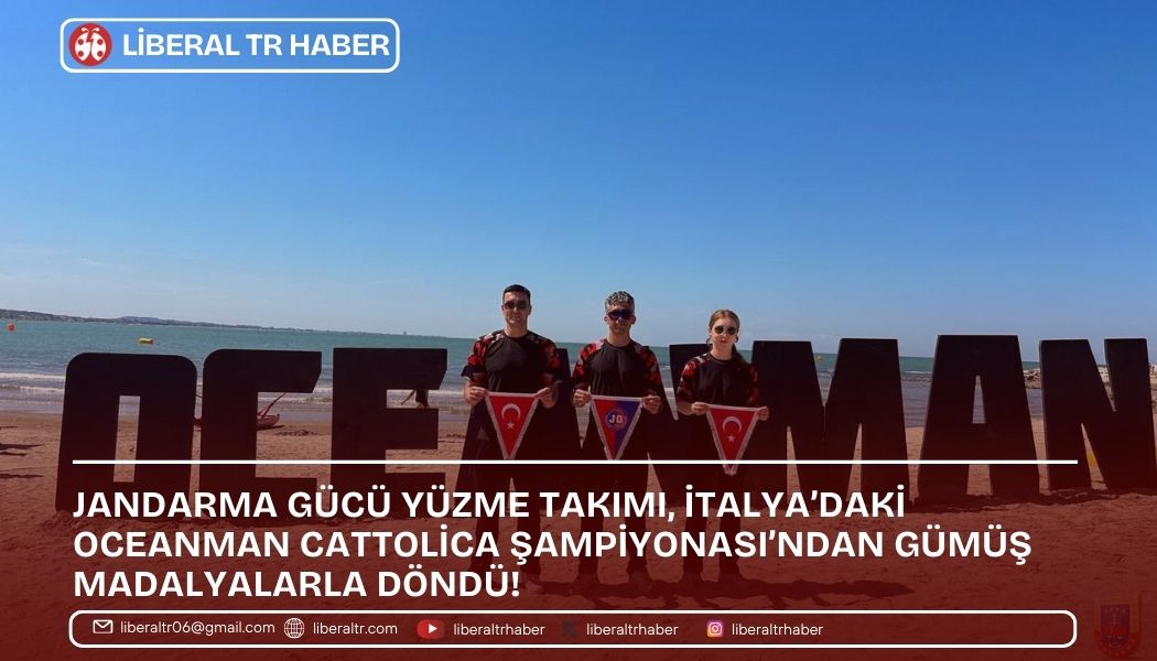 Jandarma Gücü Yüzme Takımı, İtalya’daki Oceanman Cattolica Şampiyonası’ndan Gümüş Madalyalarla Döndü!