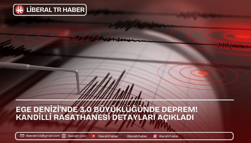 Ege Denizi’nde 3.0 Büyüklüğünde Deprem! Kandilli Rasathanesi Detayları Açıkladı