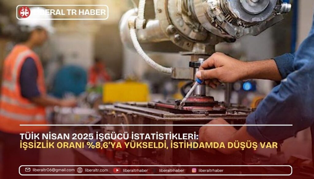 TÜİK Nisan 2025 İşgücü İstatistikleri: İşsizlik Oranı Yüzde 8,6’ya Yükseldi, İstihdamda Düşüş Var