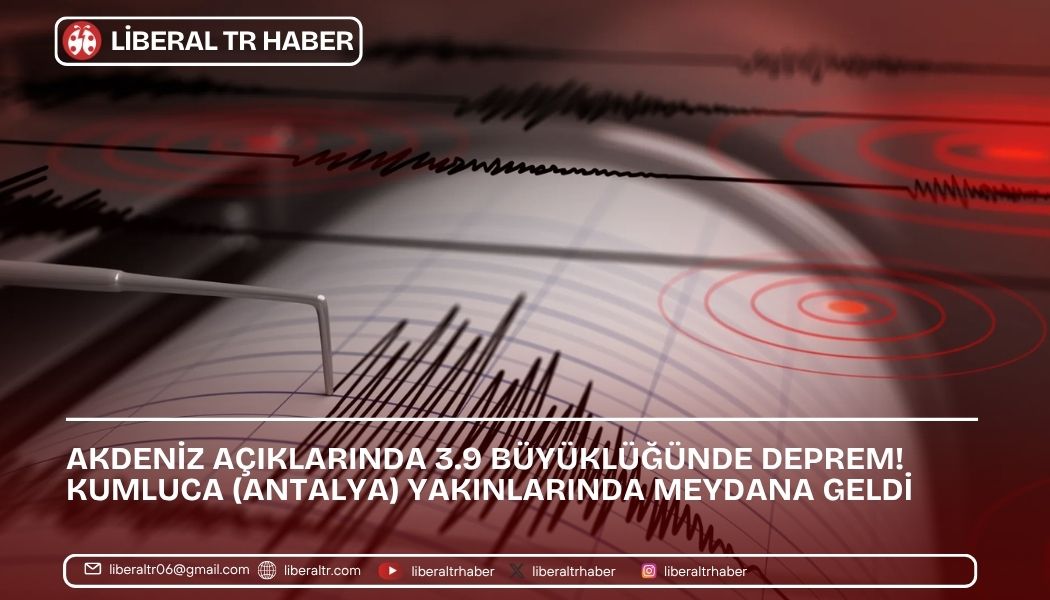 Akdeniz Açıklarında 3.9 Büyüklüğünde Deprem! Kumluca (Antalya) Yakınlarında Meydana Geldi