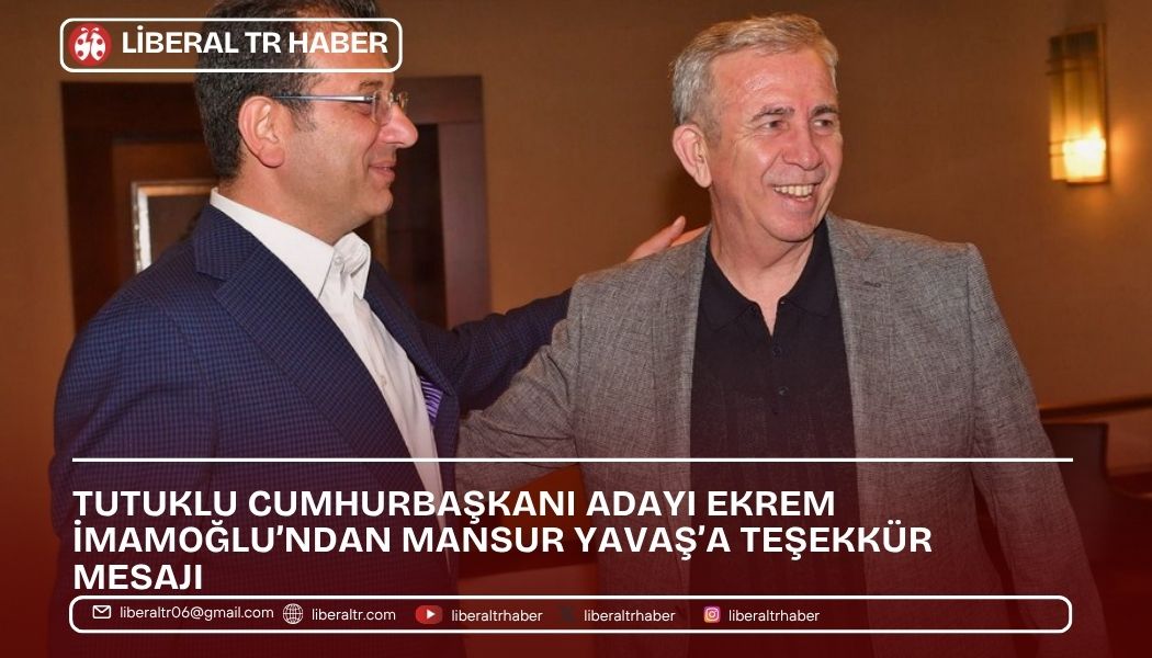 Ekrem İmamoğlu’ndan Mansur Yavaş’a Teşekkür Mesajı