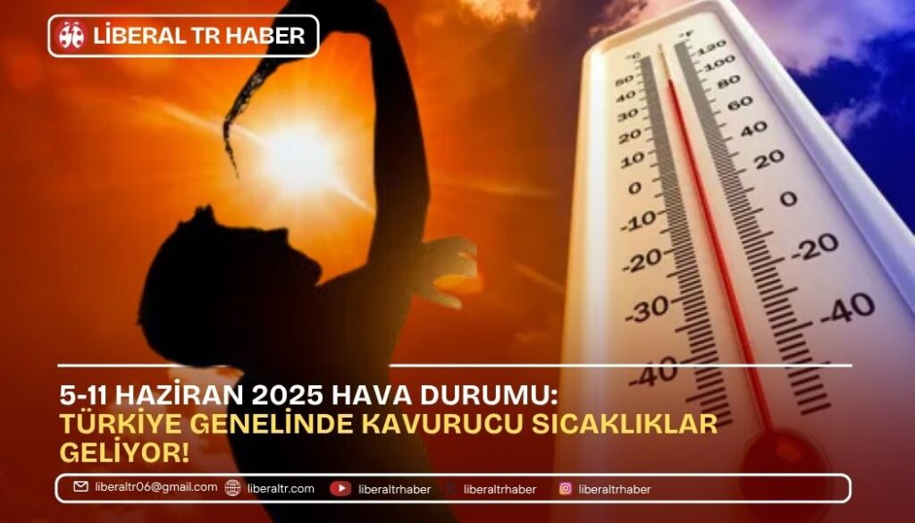 5-11 Haziran 2025 Hava Durumu: Türkiye Genelinde Kavurucu Sıcaklıklar Geliyor!