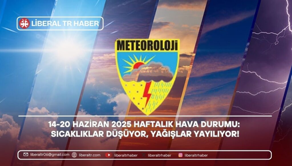 14-20 Haziran 2025 Haftalık Hava Durumu: Sıcaklıklar Düşüyor, Yağışlar Yayılıyor!