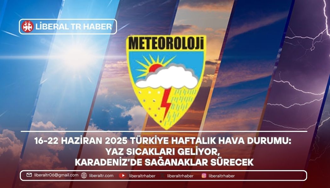 16-22 Haziran 2025 Türkiye Haftalık Hava Durumu: Yaz Sıcakları Geliyor, Karadeniz’de Sağanaklar Sürecek