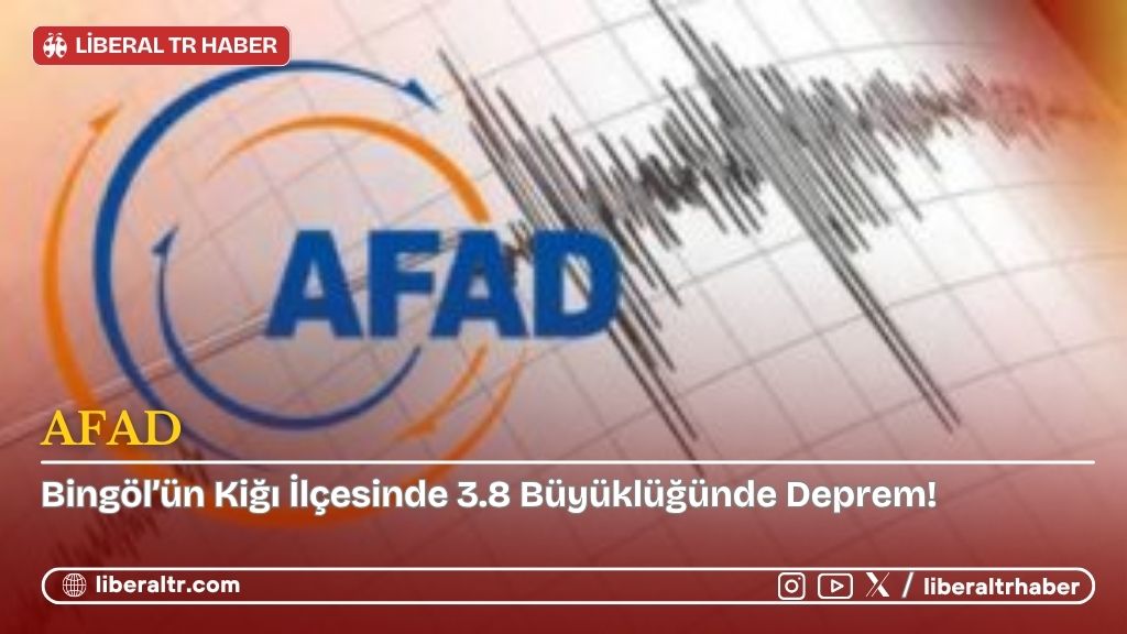 Bingöl’ün Kiğı İlçesinde 3.8 Büyüklüğünde Deprem!