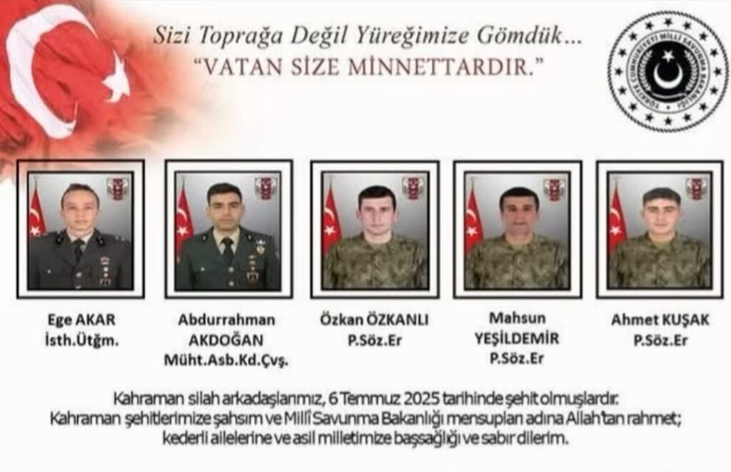 Pençe-Kilit Harekâtı’nda Acı Kayıp: Metan Gazı Faciasında 5 Mehmetçik Şehit Oldu! 🇹🇷