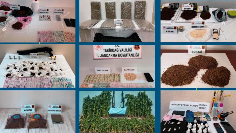 Tekirdağ’da “NARKOKAPAN-TEKİRDAĞ” Uyuşturucu Operasyonu: 65 Torbacı Yakalandı, 35’i Tutuklandı