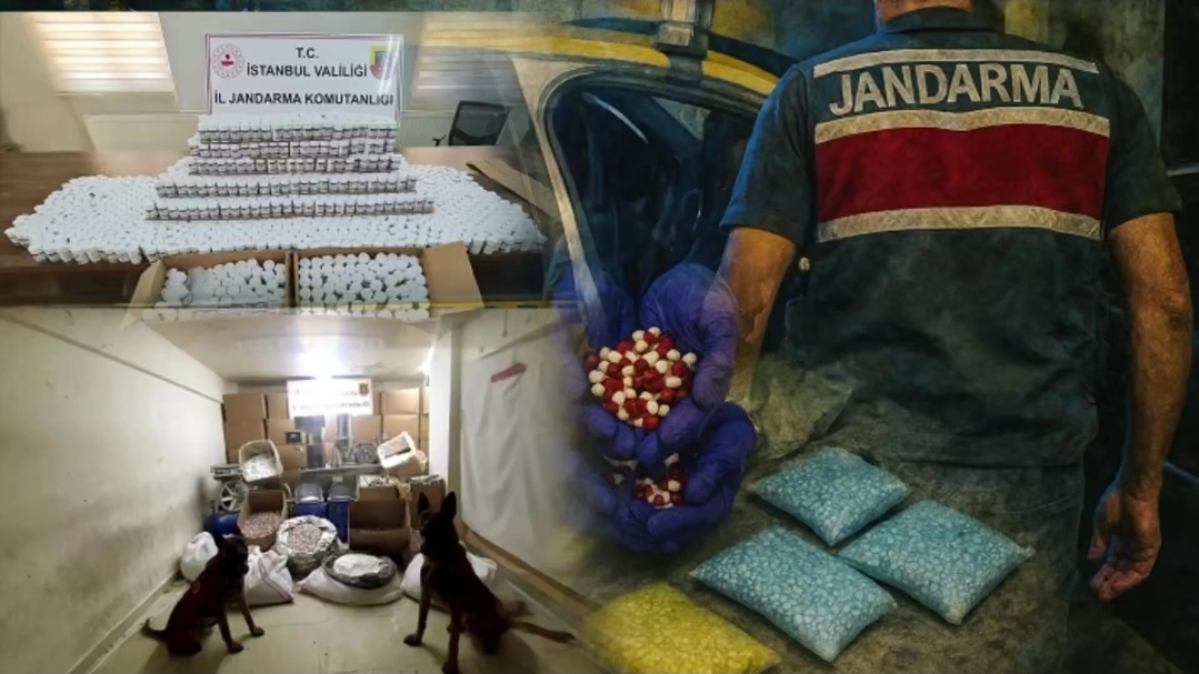 İstanbul’da Zehir Tacirlerine Darbe: 1,9 Milyon Uyuşturucu Hap ve 256 Kilo Ham Madde Ele Geçirildi