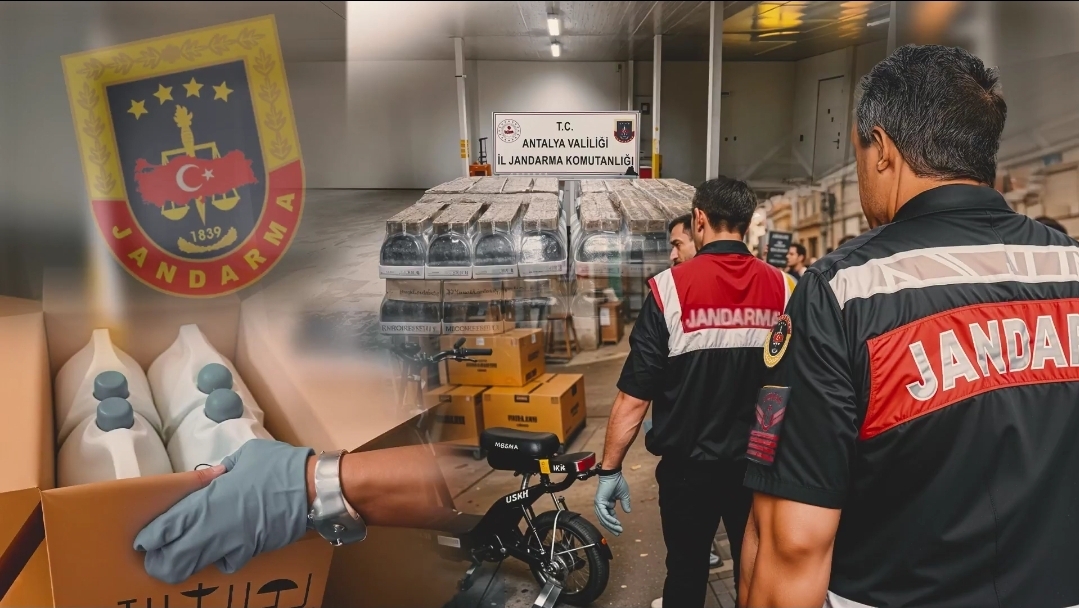 Antalya’da Jandarmadan Dev Operasyon: 119 Bin 500 Litre Sahte Alkol Ele Geçirildi