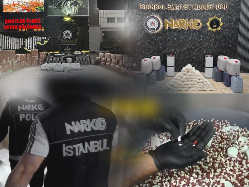 İstanbul’da 366,5 Kg Uyuşturucu ve 1 Milyon 572 Bin Hap Ele Geçirildi