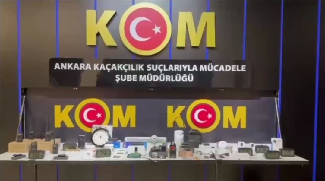 Ankara’da 65 Kaçak Dinleme ve Görüntü Alma Cihazı Ele Geçirildi!