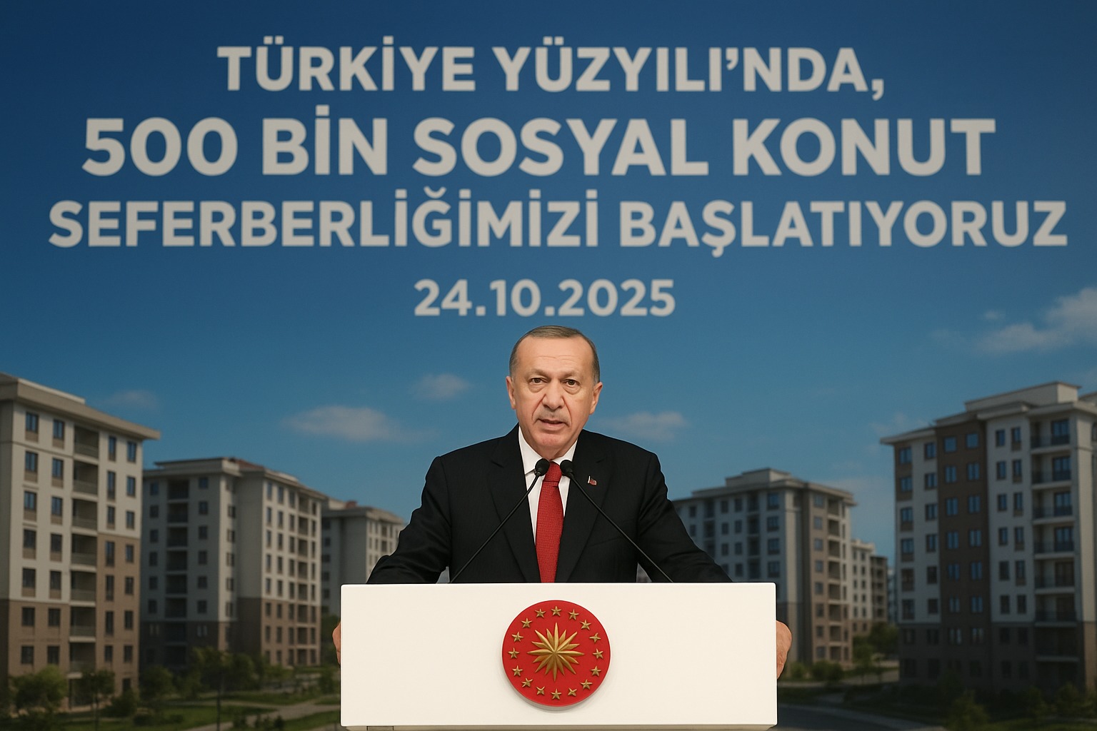 Cumhurbaşkanı Erdoğan: “Türkiye Yüzyılı’nda 500 Bin Sosyal Konut Seferberliğimizi Başlatıyoruz”