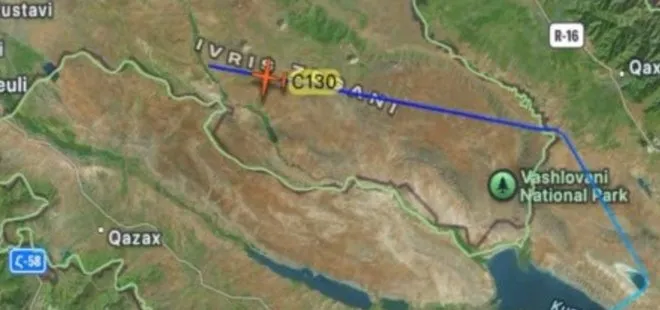 MSB’ye Ait C130 Askeri Kargo Uçağı Gürcistan-Azerbaycan Sınırında Düştü