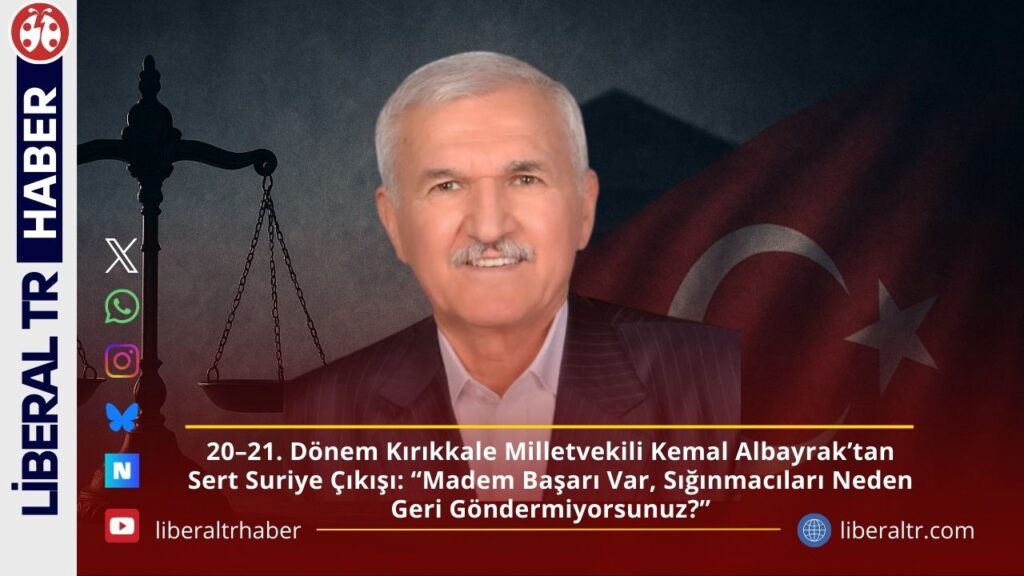 20–21. Dönem Kırıkkale Milletvekili Kemal Albayrak’tan Sert Suriye Çıkışı: “Madem Başarı Var, Sığınmacıları Neden Geri Göndermiyorsunuz?”