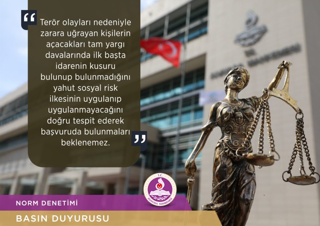 Anayasa Mahkemesi’nden Terör Zararları Tazmini İçin Süre Kuralına İptal Kararı