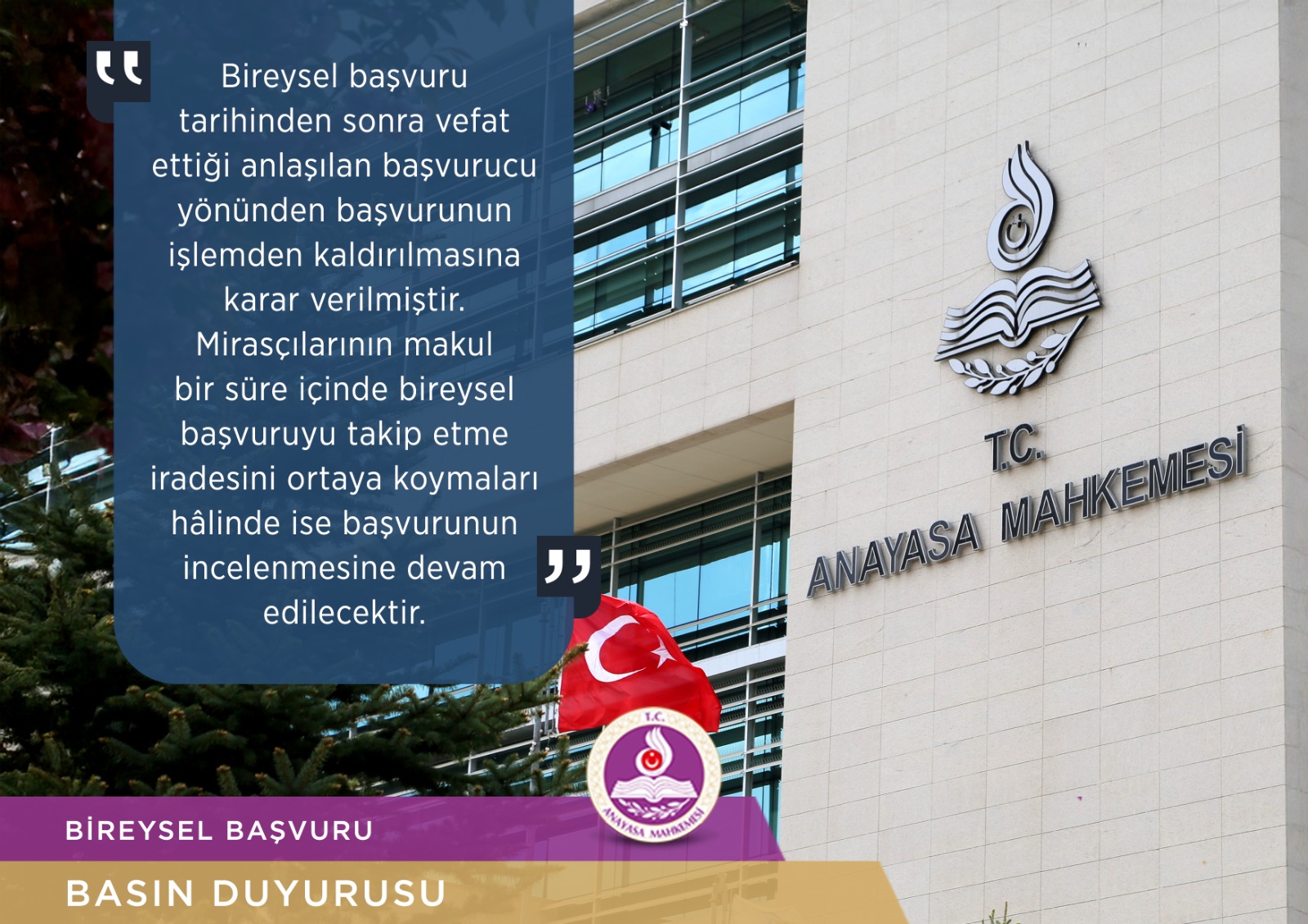 AYM’den Emsal Karar: Başvuru Sonrası Vefat Eden Başvurucunun Dosyası İşlemden Kaldırıldı