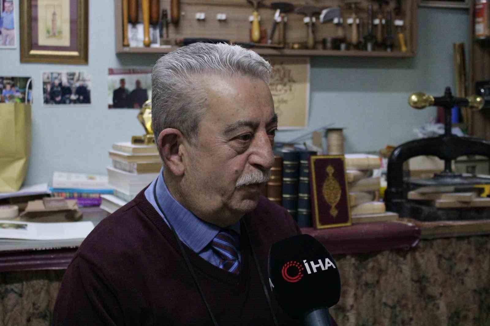 60 Yıllık Mücellit Ustasına Kültür ve Turizm Bakanlığı’ndan “Yaşayan İnsan Hazineleri Ödülü”