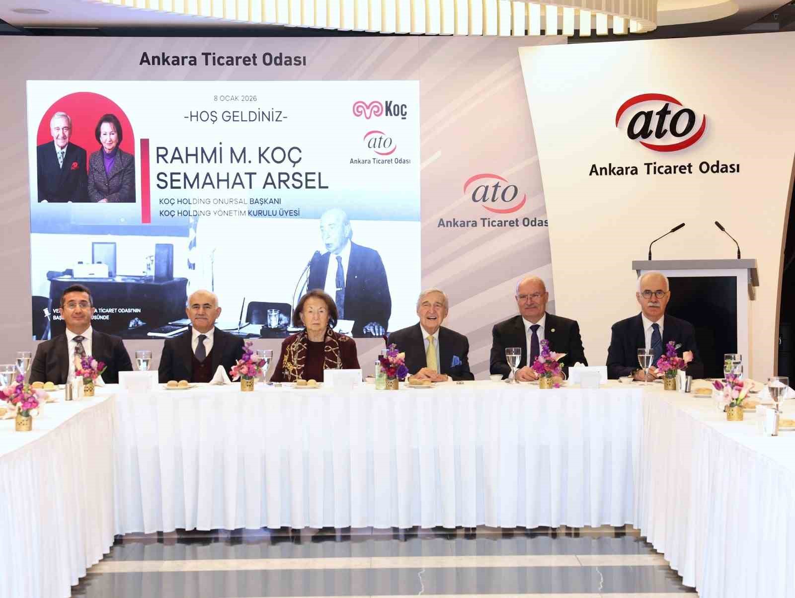 ATO Başkanı Baran: “Koç Holding’in Ankara’mıza ve Ülkemize Katkıları Son Derece Değerli”