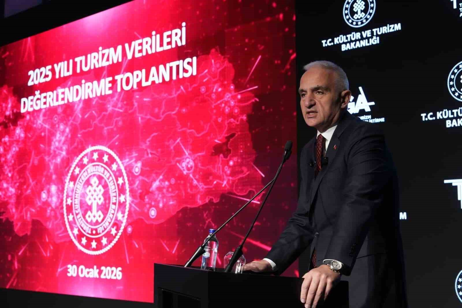 Bakan Ersoy: “2025 Turizm Geliri 65,2 Milyar Dolar”