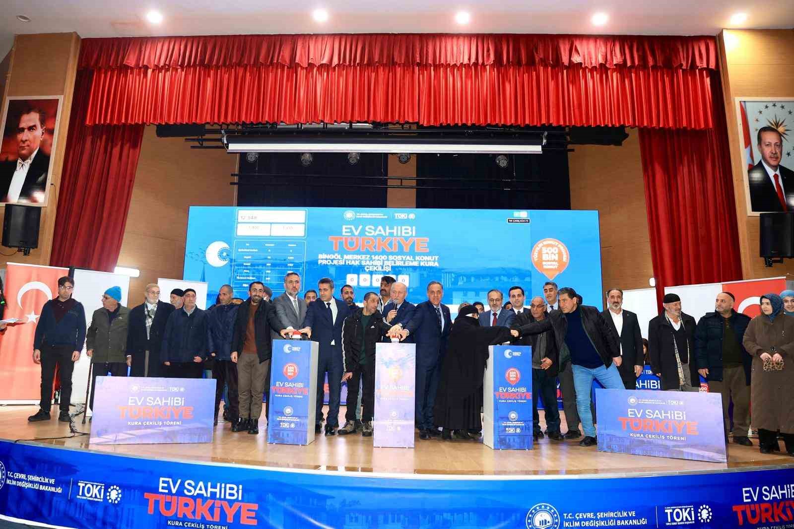 Bingöl’de TOKİ Sosyal Konutların Kurası Çekildi