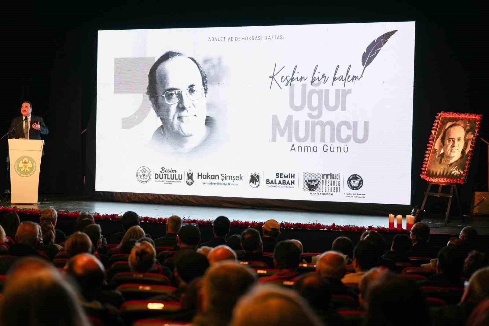Gazeteciliğin Keskin Kalemi Uğur Mumcu Manisa’da Anıldı