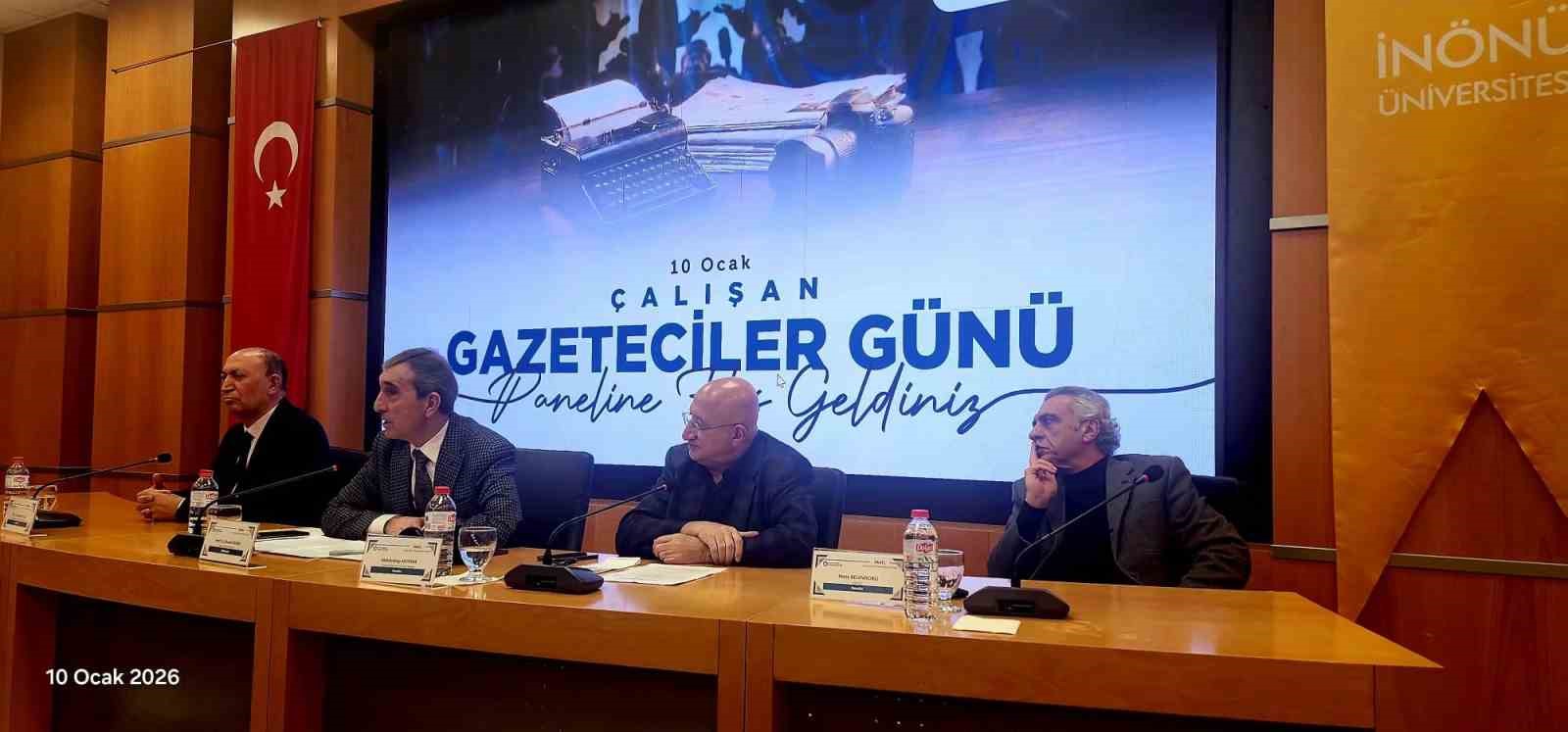İnönü Üniversitesi’nde 10 Ocak Çalışan Gazeteciler Günü Paneli
