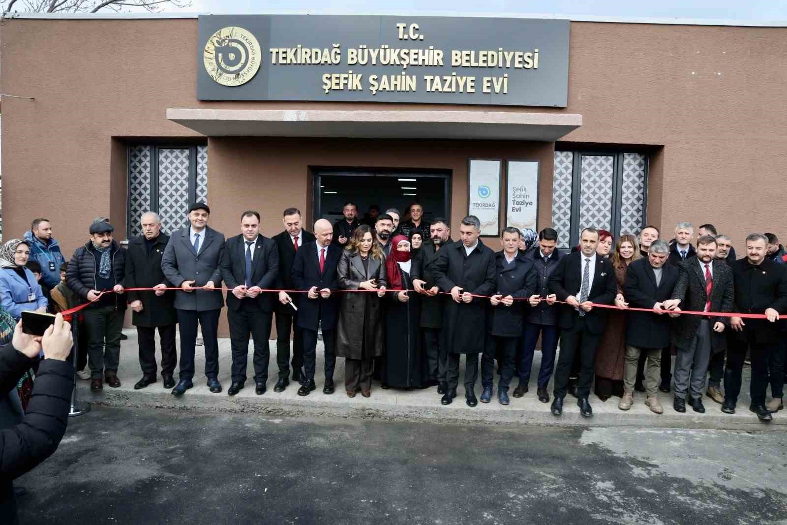 Kapaklı’da “Şefik Şahin Taziye Evi” Hizmete Açıldı