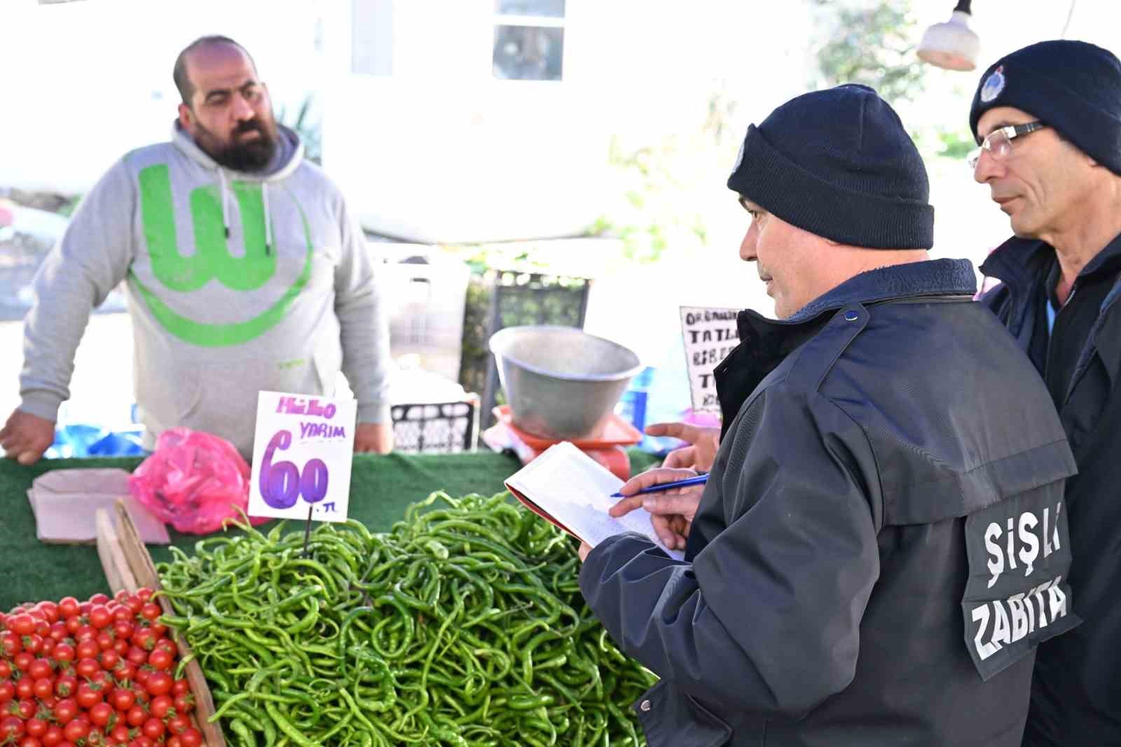 Şişli’de Semt Pazarlarında Fahiş Fiyat Denetimi