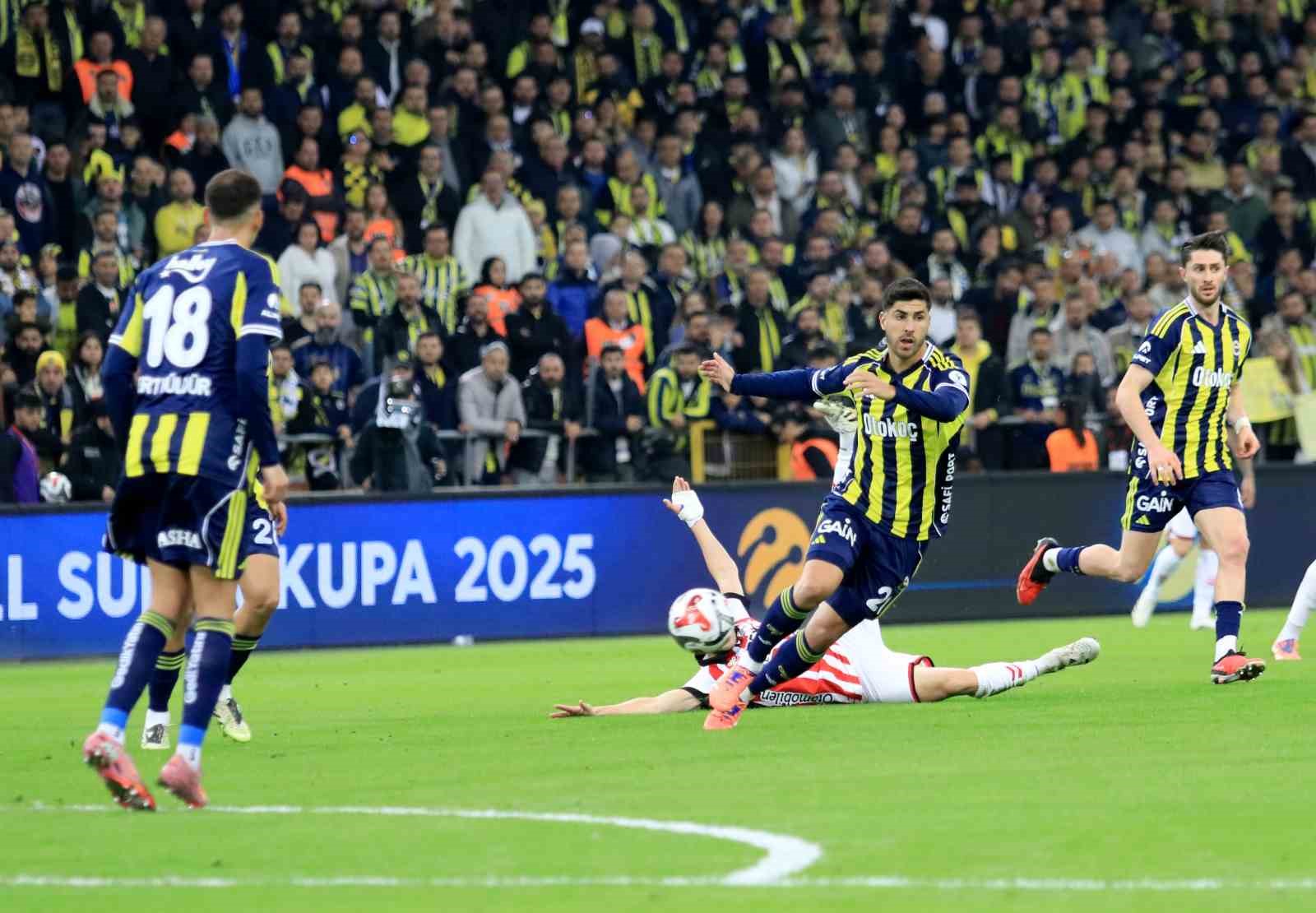 Turkcell Süper Kupa: Fenerbahçe: 1 – Samsunpor: 0 (İlk Yarı)