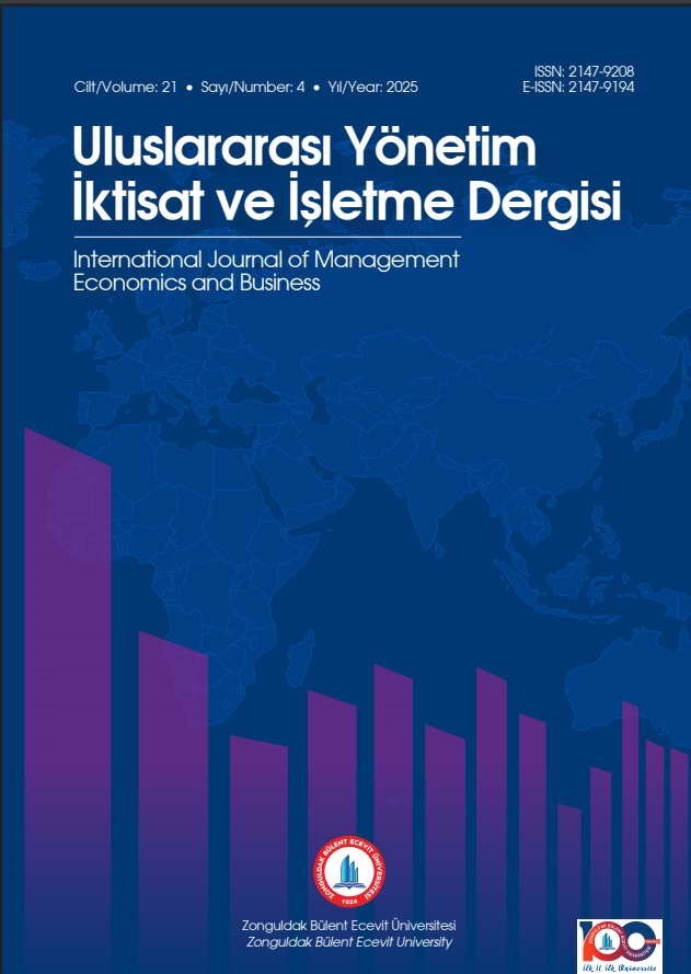 Uluslararası Yönetim İktisat ve İşletme Dergisi’nin yeni sayısı yayımlandı