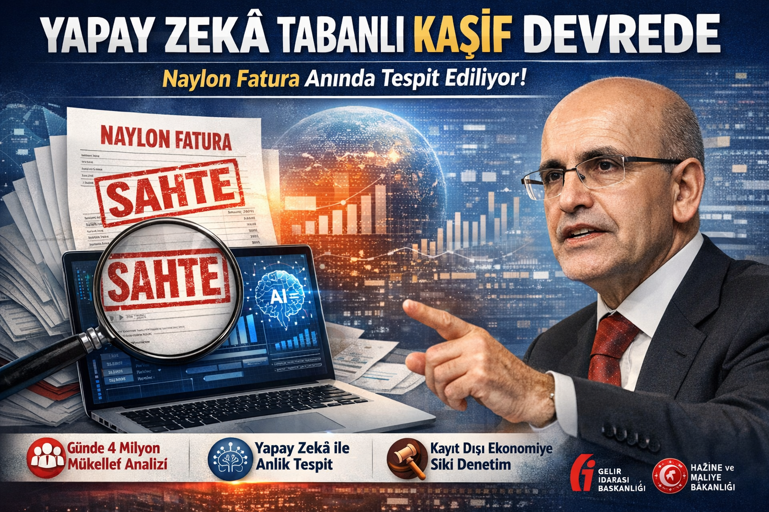 Yapay Zekâ Tabanlı KAŞİF Devrede: Naylon Fatura Anında Tespit Ediliyor