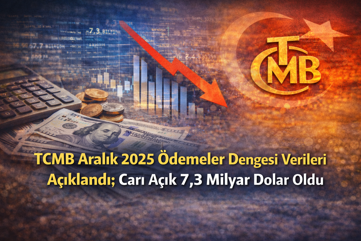 TCMB Aralık 2025 Ödemeler Dengesi Verileri Açıklandı: Cari Açık 7,3 Milyar Dolar Oldu