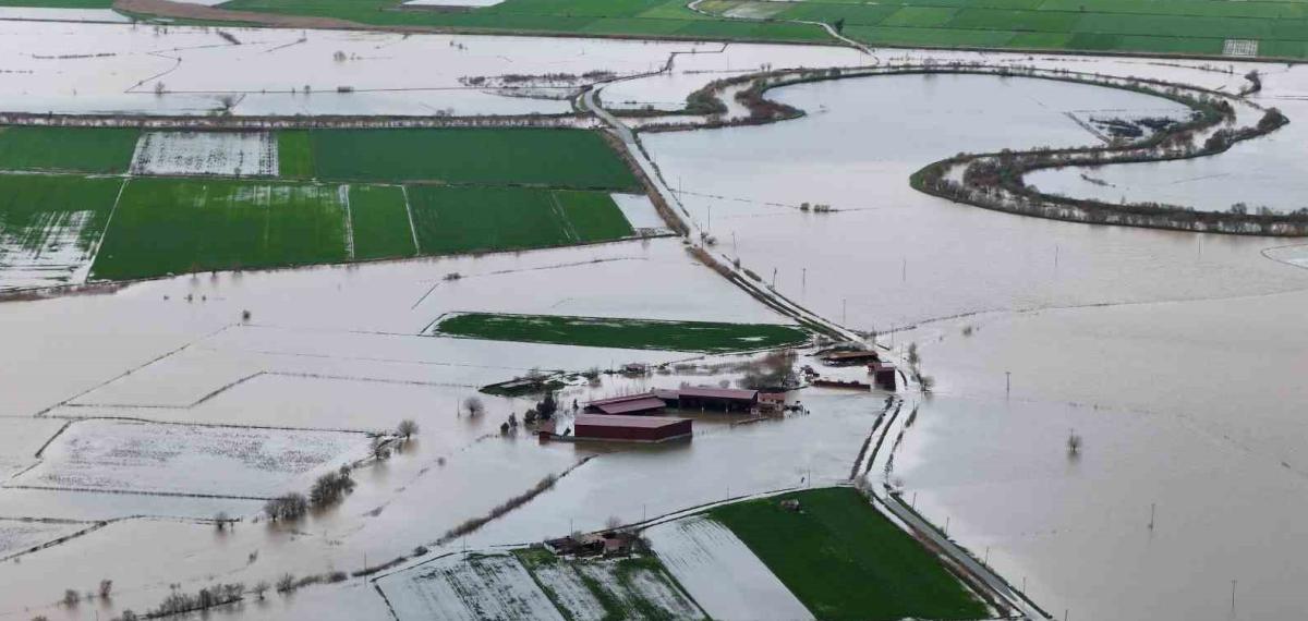 Aydın’daki Taşkının İzleri Havadan Görüntülendi
